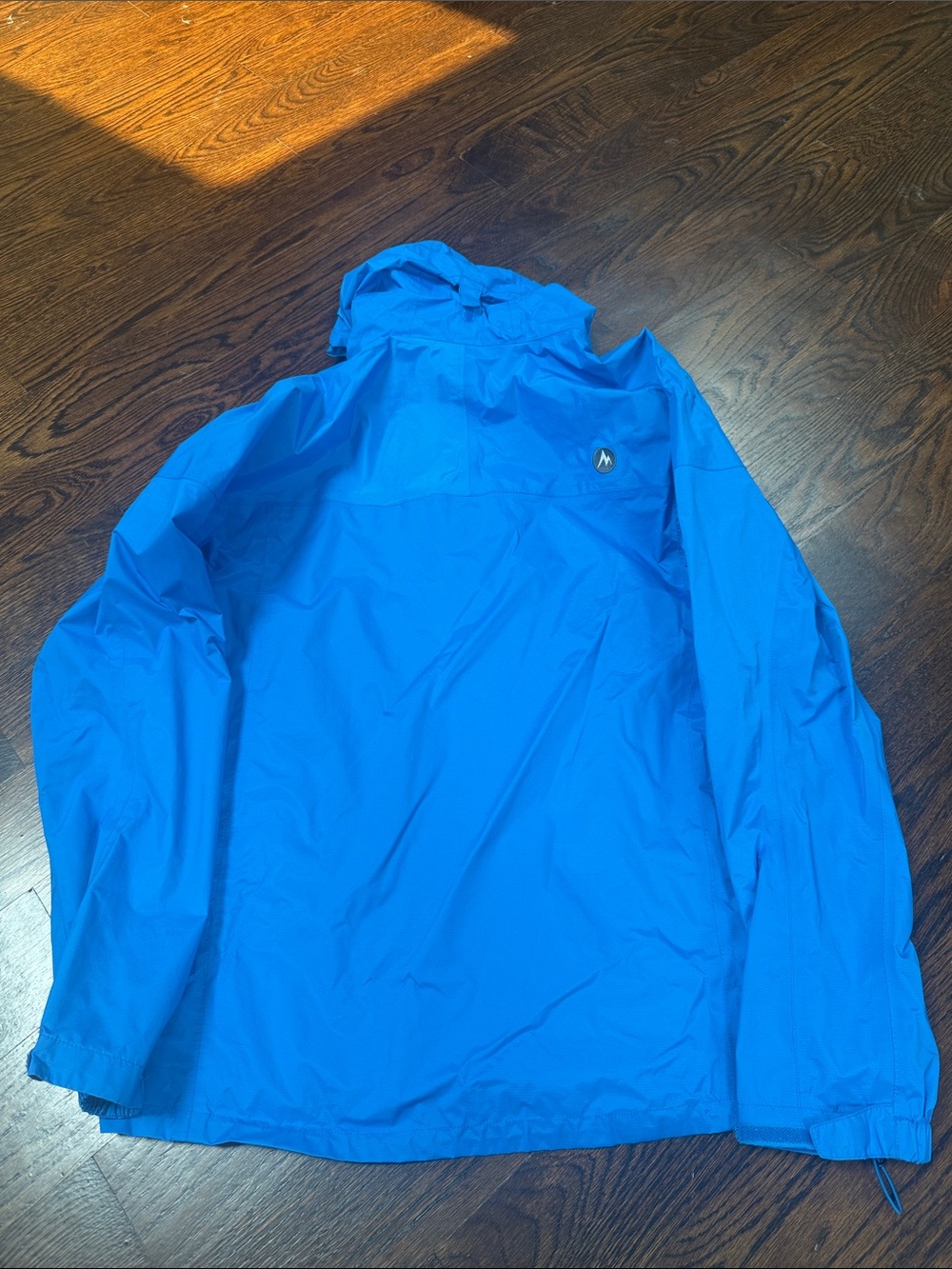 Marmot bright blue rain jacket size Large - Picture 9 of 9